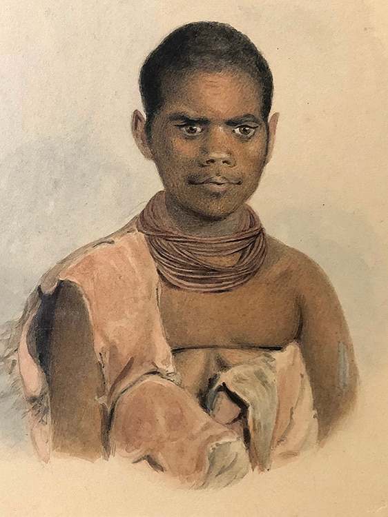 an illustration of truganini by thomas bock