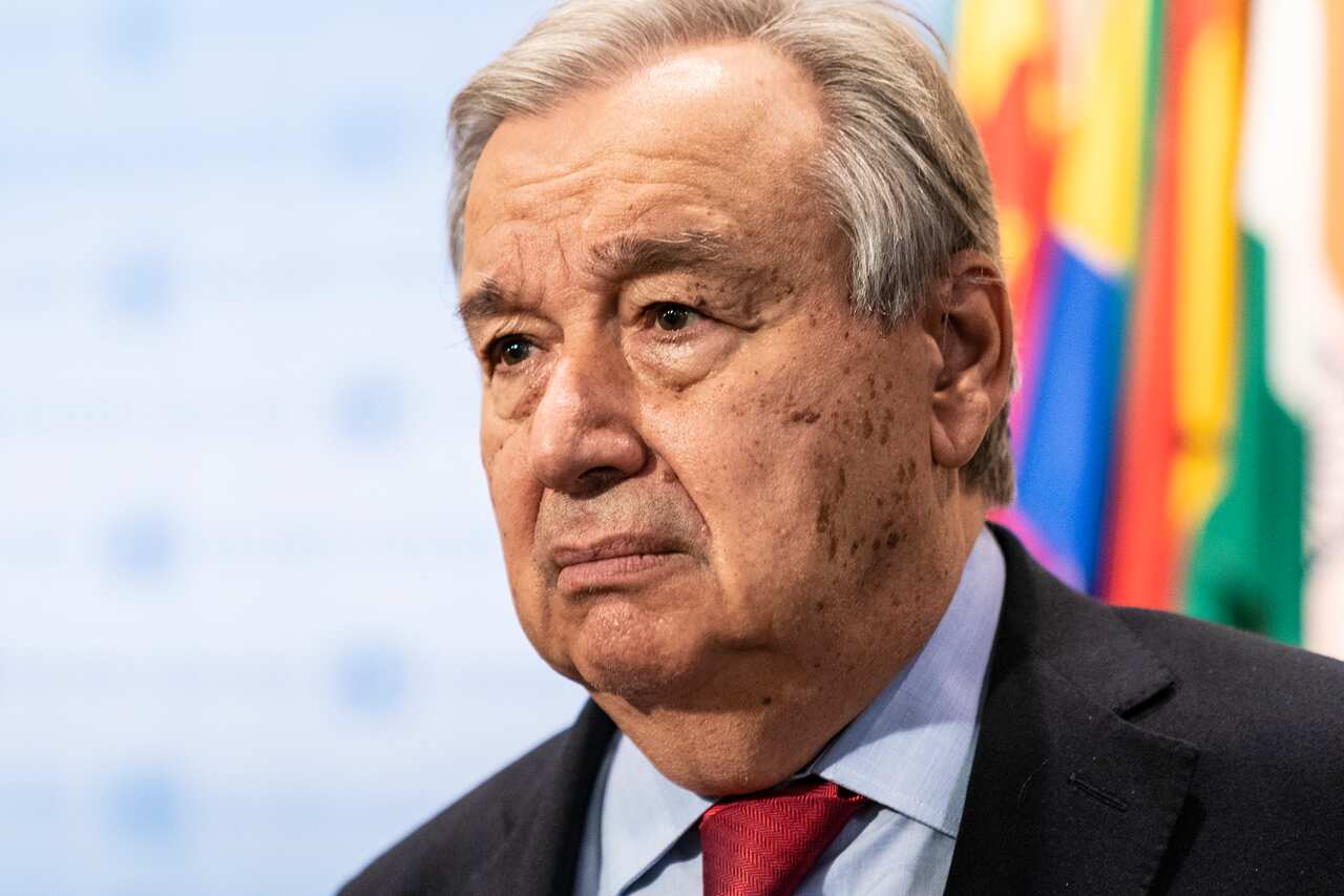 Secretary-General Antonio Guterres updated the press at UN