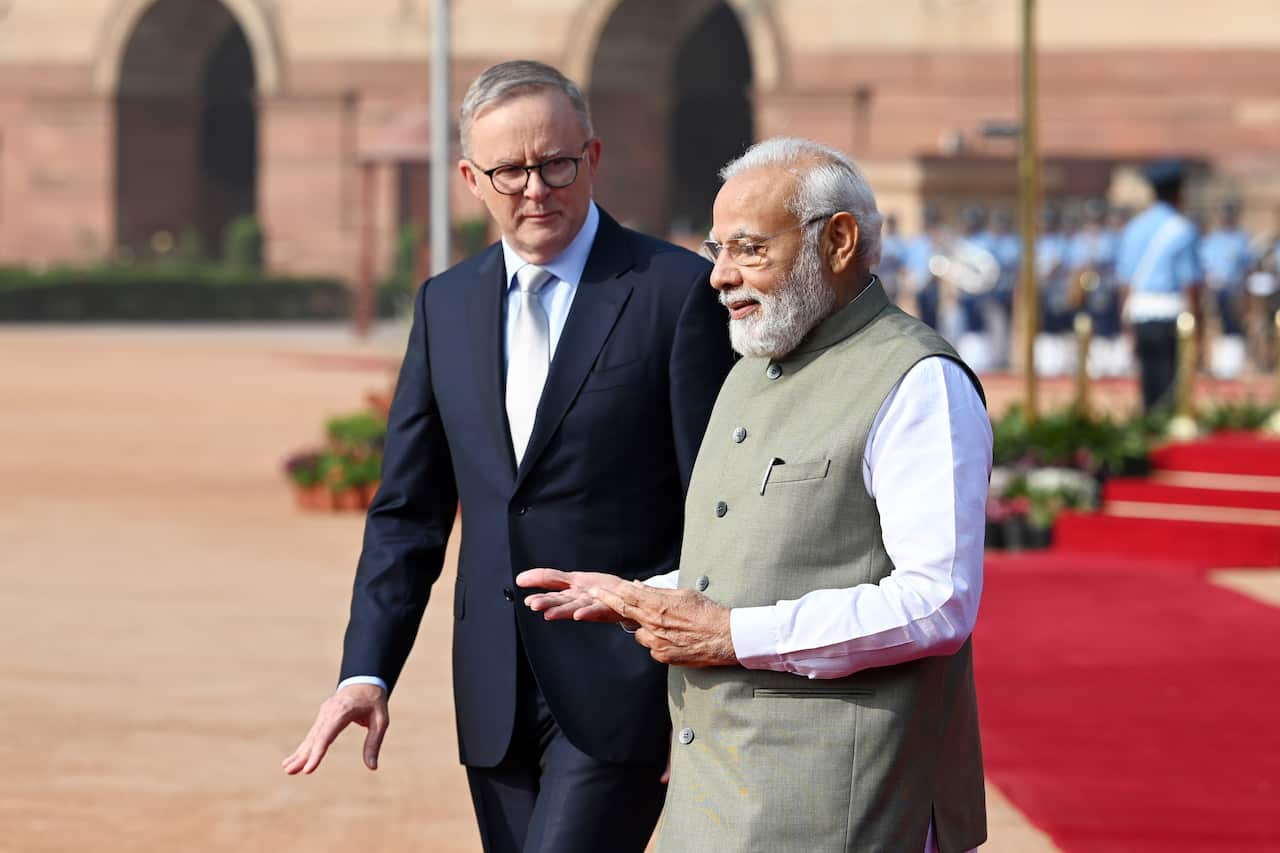 India: Ceremonial Reception Of Australian Prime Minister Anthony Albanese At Rashtrapati Bhavan