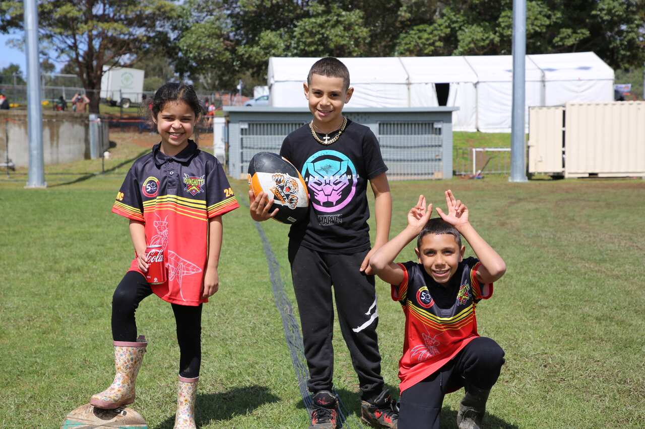 Young Dunghutti supporters