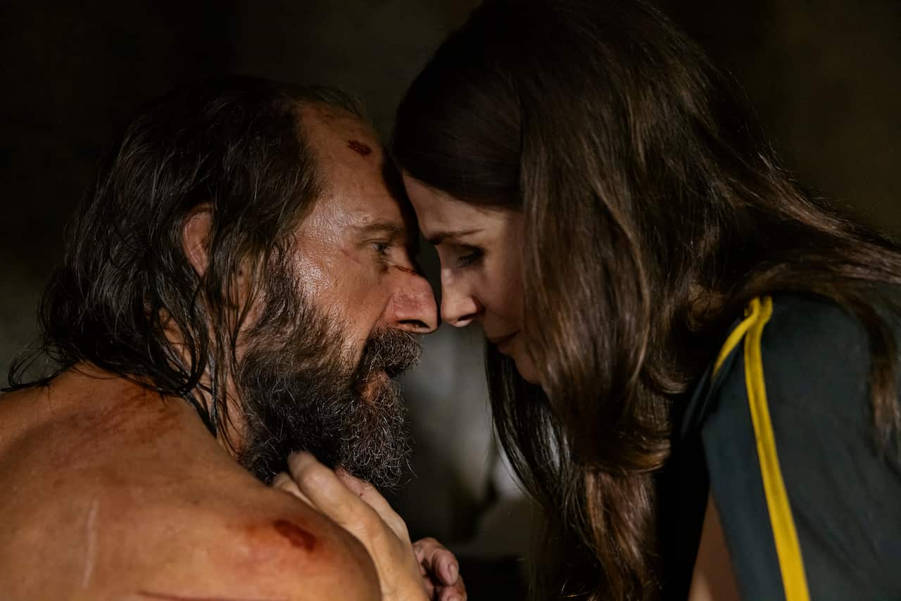 Ralph Fiennes as Odysseus and Juliette Binoche as Penelope in 'The Return'.
