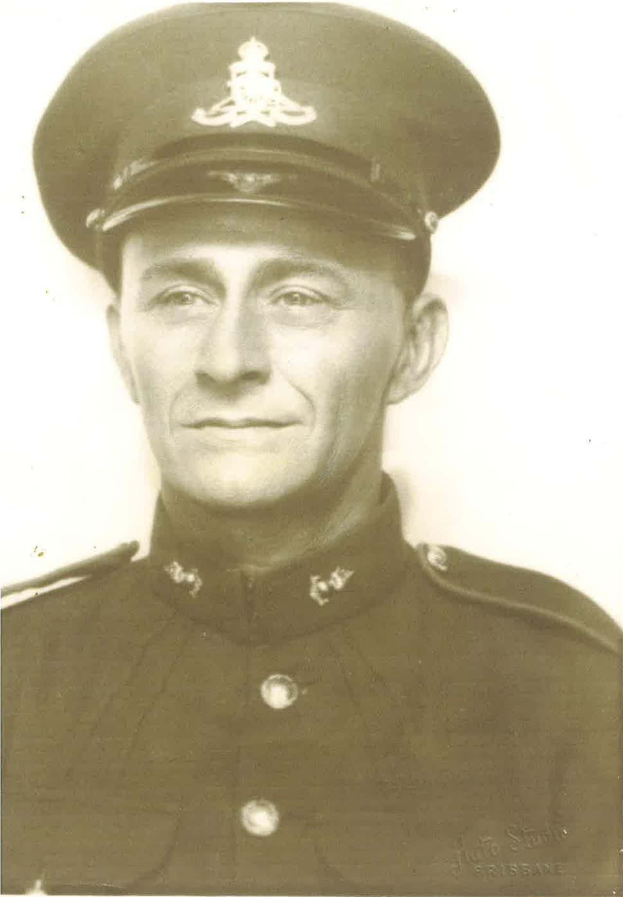 Ayoub Bahadur Khan in his military uniform. Mumtaz described the same picture they received from Ayoub which they lost years ago