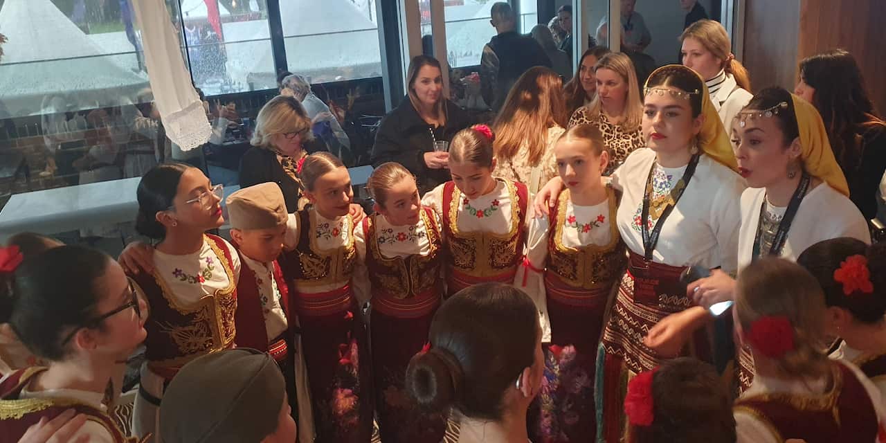Members of the Folkloric ensemble Morava St Albans at the Serbian Folkloric Festival in Bonnyrigg