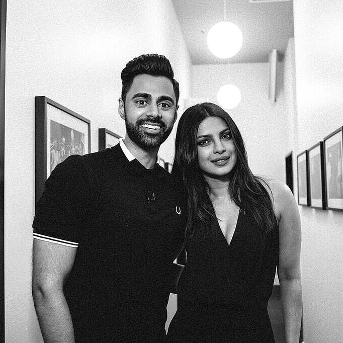Hasan Minhaj and Priyanka Chopra 