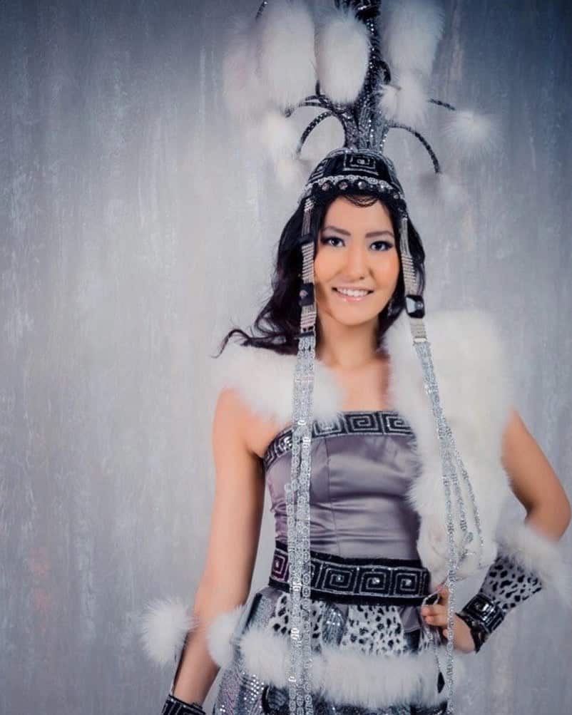 A woman in traditional dress 