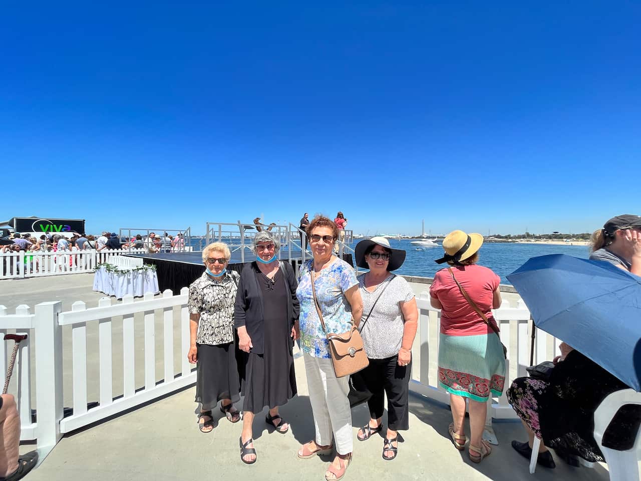 First Generation Greek Australian Migrants at Theophania, Princes Pier, Melbourne, 2023 / SBS Greek/Panos Apostolou