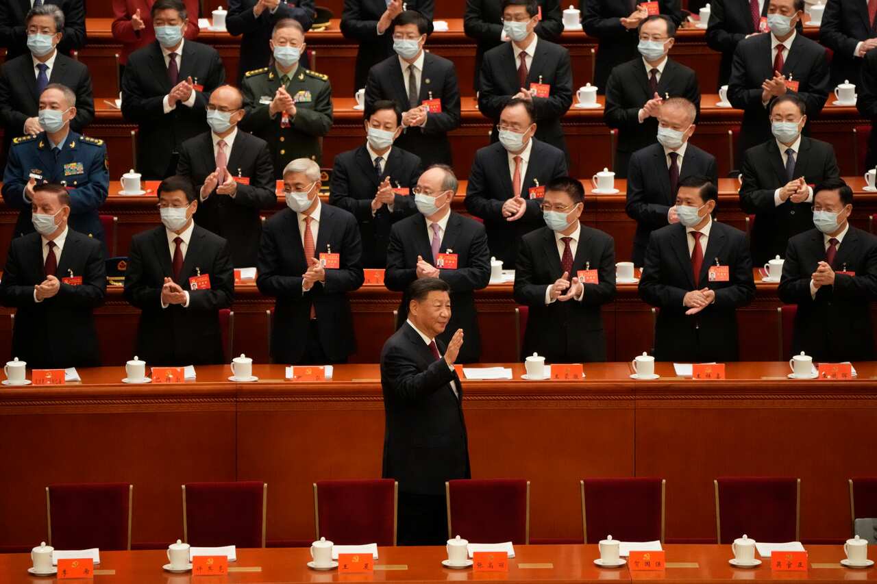 Chinese President Xi Jinping arrives a ceremony in Beijing.