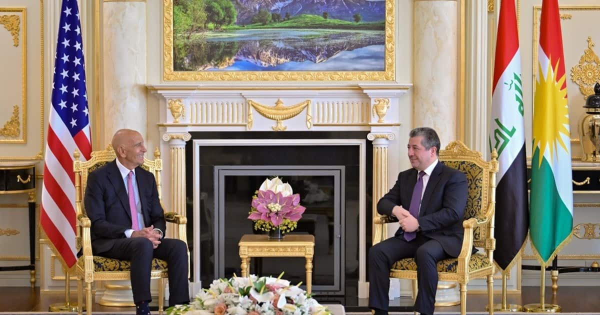 PM Masrour Barzani with Tom Barrack special pres envoy.jpg