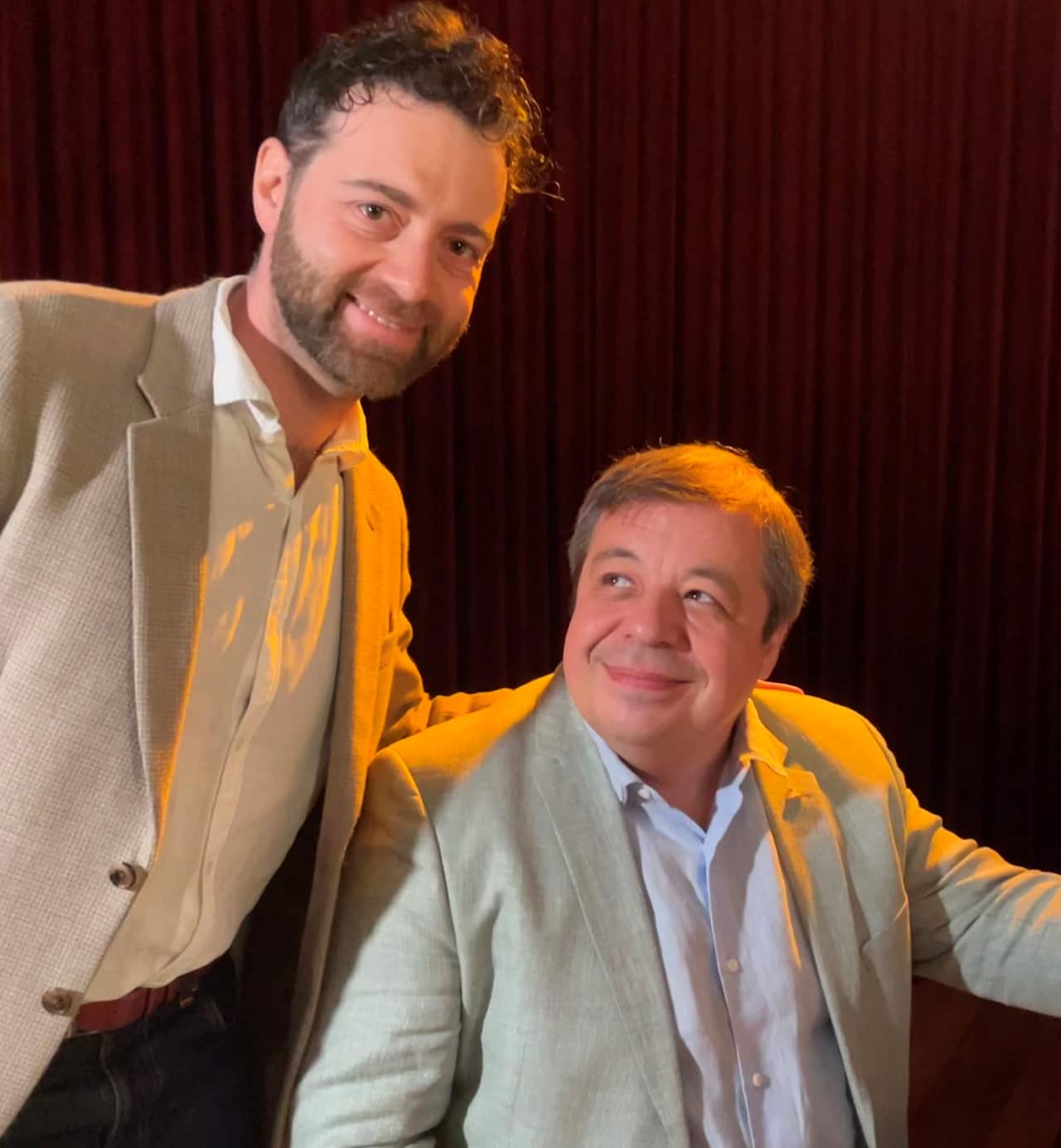 Vladimir Fanshil with Alexey Botvinov.