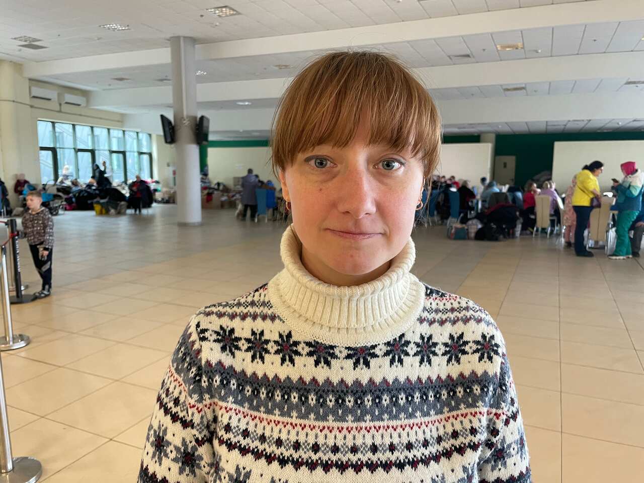 Ivana Herus Lviv football stadium.jpg