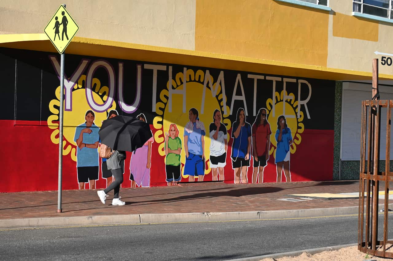 A bright mural, which reads: "YOUth matter". 