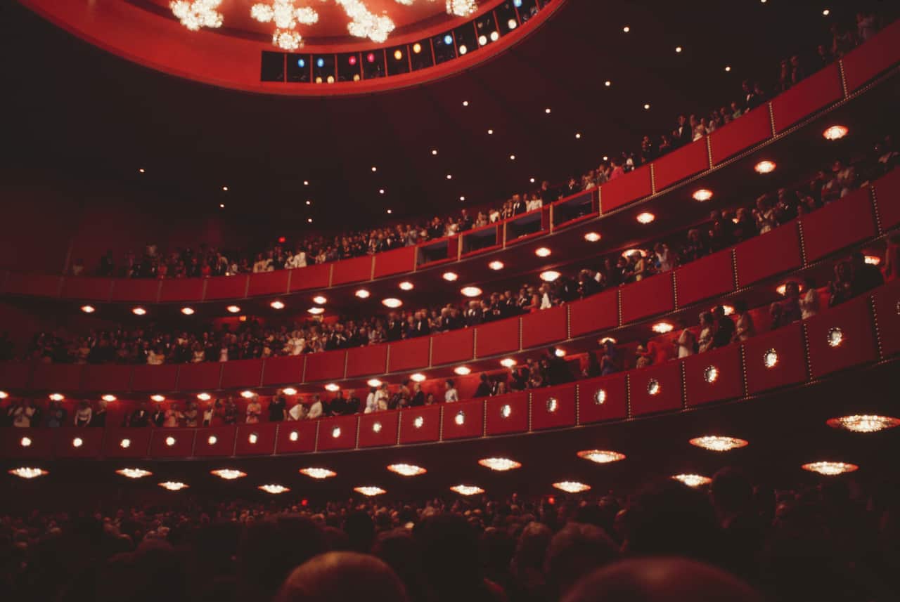 Inside shot from the John F. Kennedy Center for the Performing Arts in Washington, DC, USA, 1971