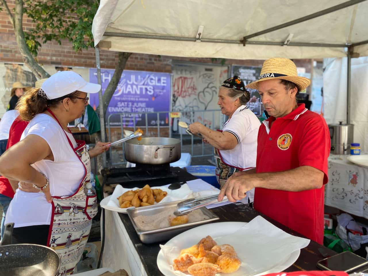 Bancas de gastronomia do Bairro