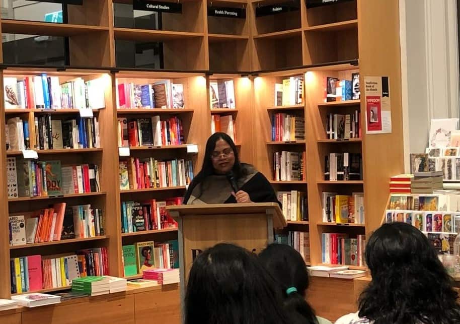 Author Sanya at the book launch in Melbourne