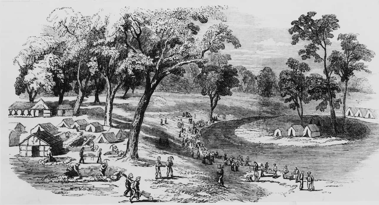 Gold Prospectors In Ballarat