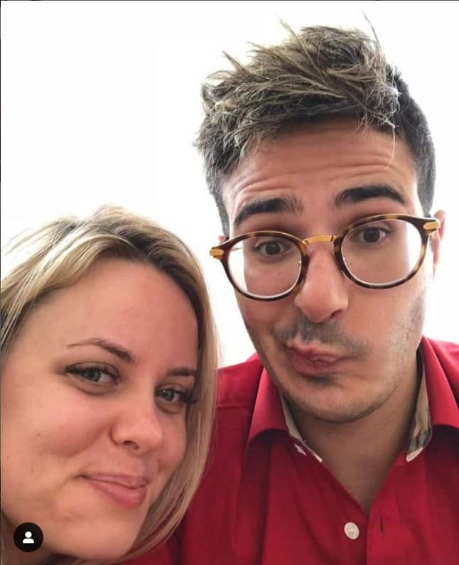 A selfie of Cecilie and Hayut