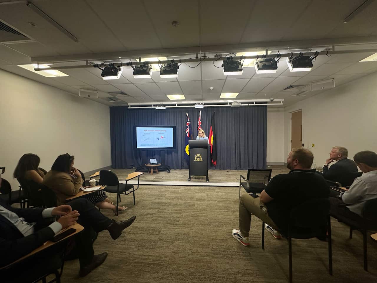 As part of the mid-year review, Ms Saffioti said the construction industry is recovering after struggles with worker shortages and supply issues.