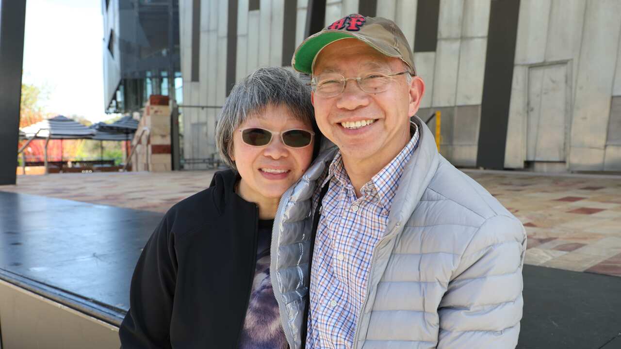 Cruiser and Patty Lee at Federation Square