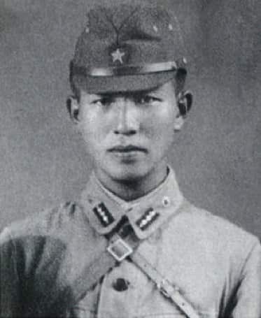 Hiroo Onoda as a young soldier