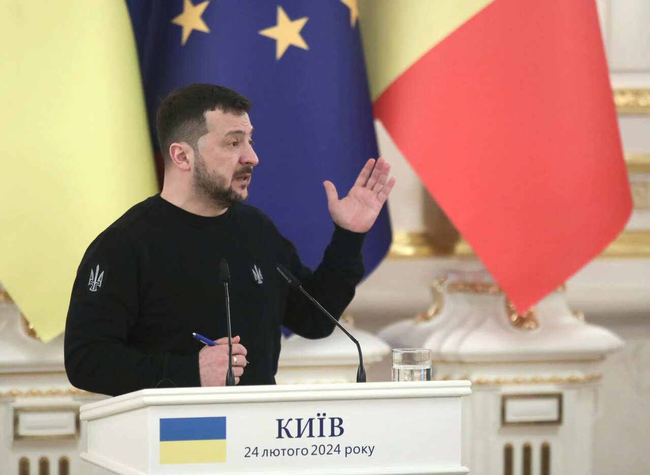 Ukraine: Meeting of Ukrainian President with EC President and PMs of Belgium, Canada and Italy