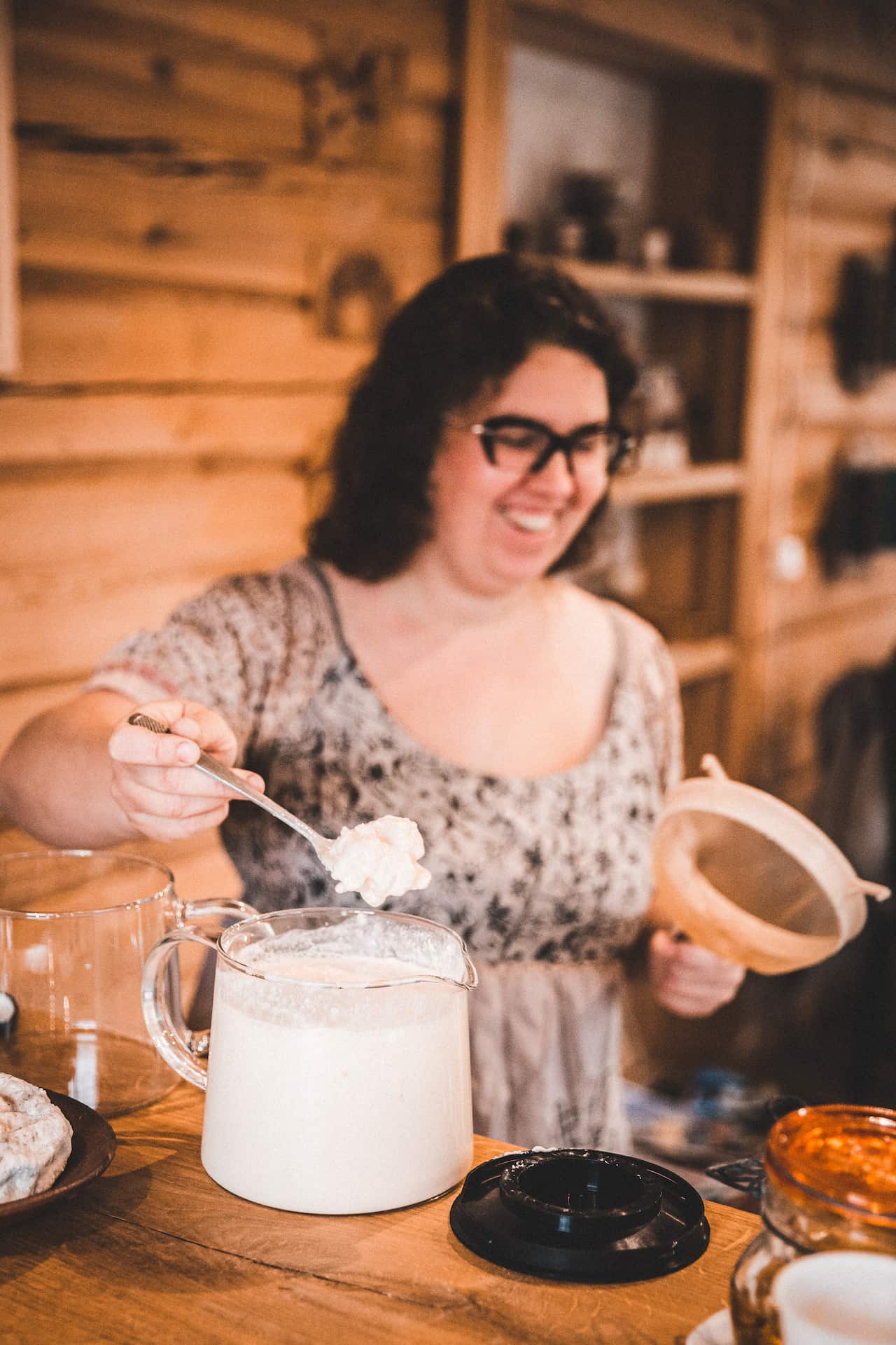 Ieva Sidlaite making gira or kvass