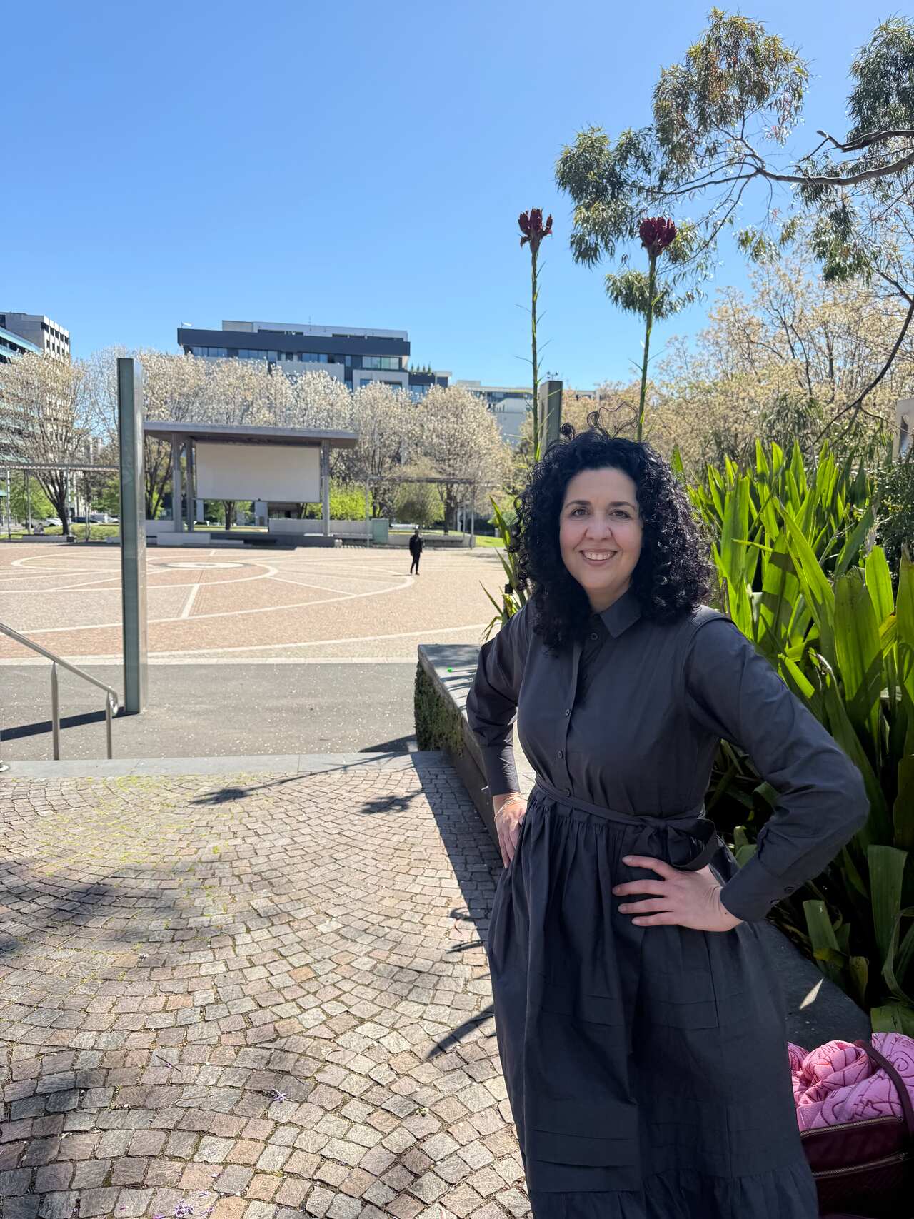 Tania Cammarano a Piazza Italia, Lygon street.