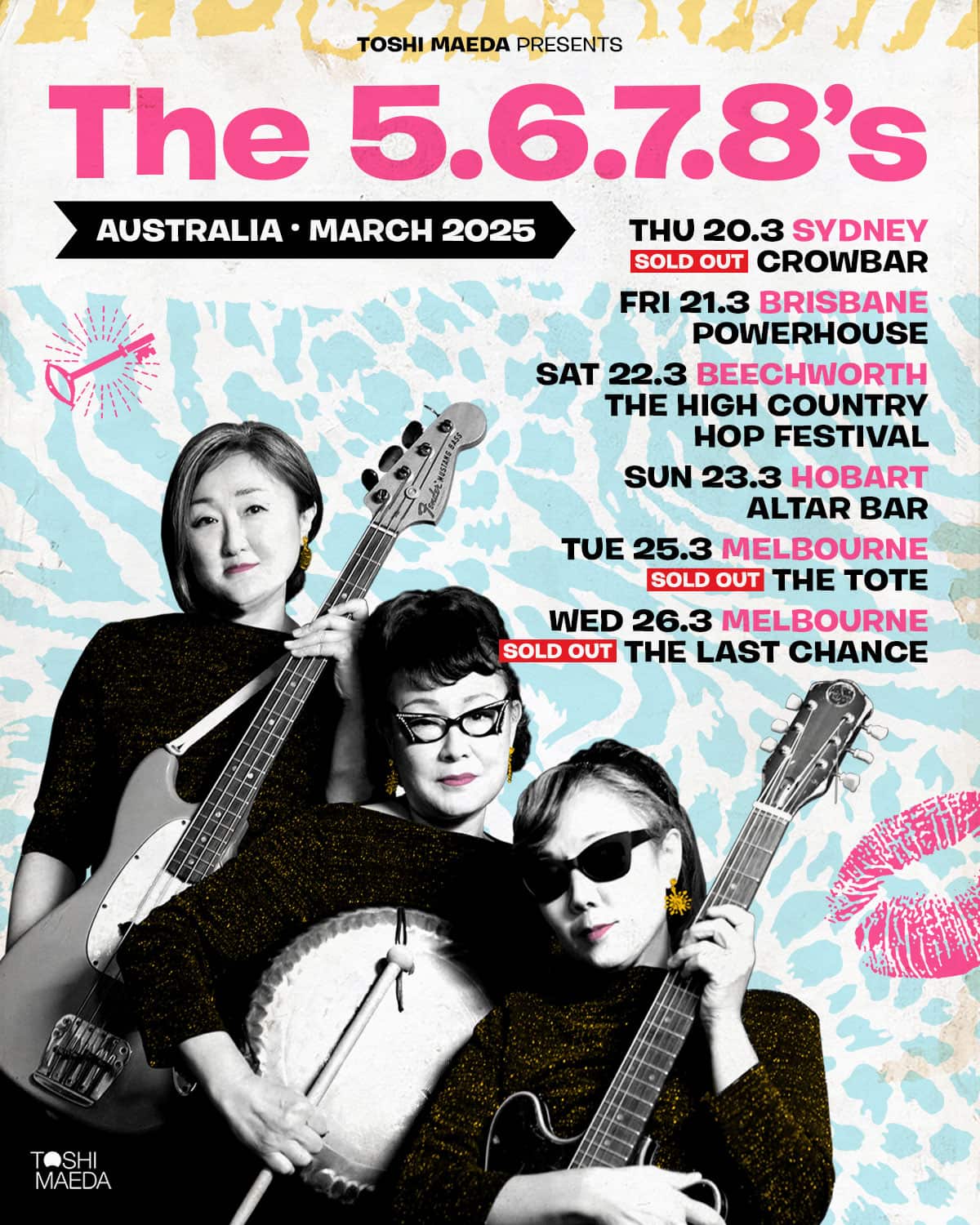 9【希少10inch】映画キル・ビル『Woo Hoo』THE 5.6.7.8's the-5-6-7-8s-social-portrait-