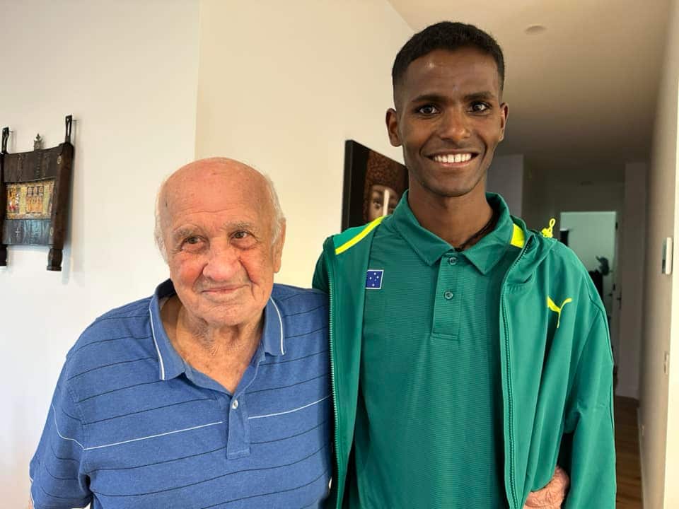 Haftu Strintzos with his Greek grand-father Vassili