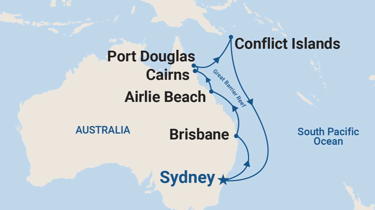 Conflict Islands is a travel destination of Australian visitors.