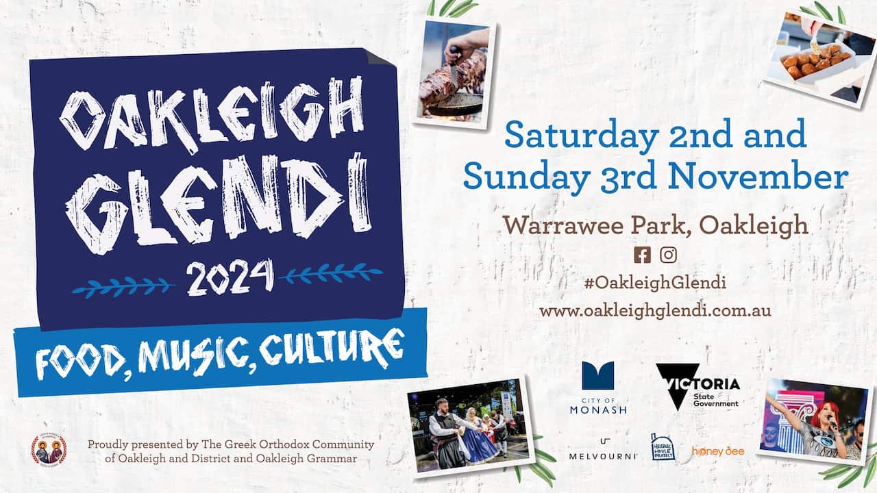 Oakleigh Glendi is the weekend 2 & 3 November. 