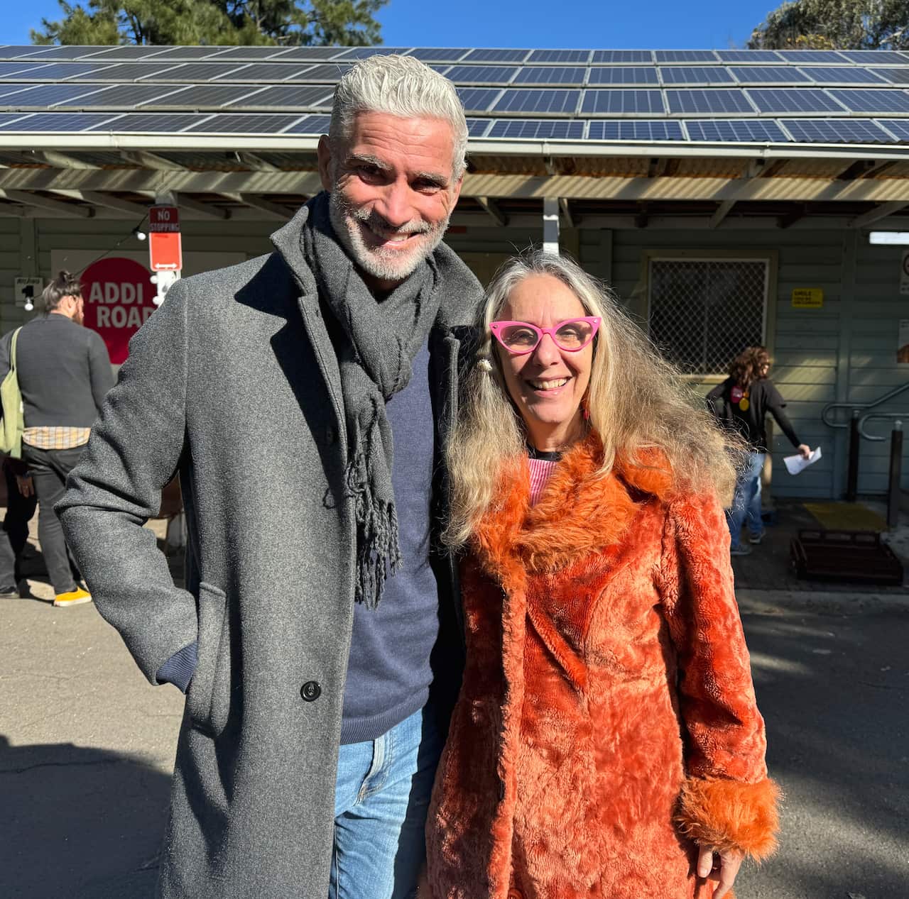 Former Australian national football team captain Craig Foster with Rosanna Barbero.