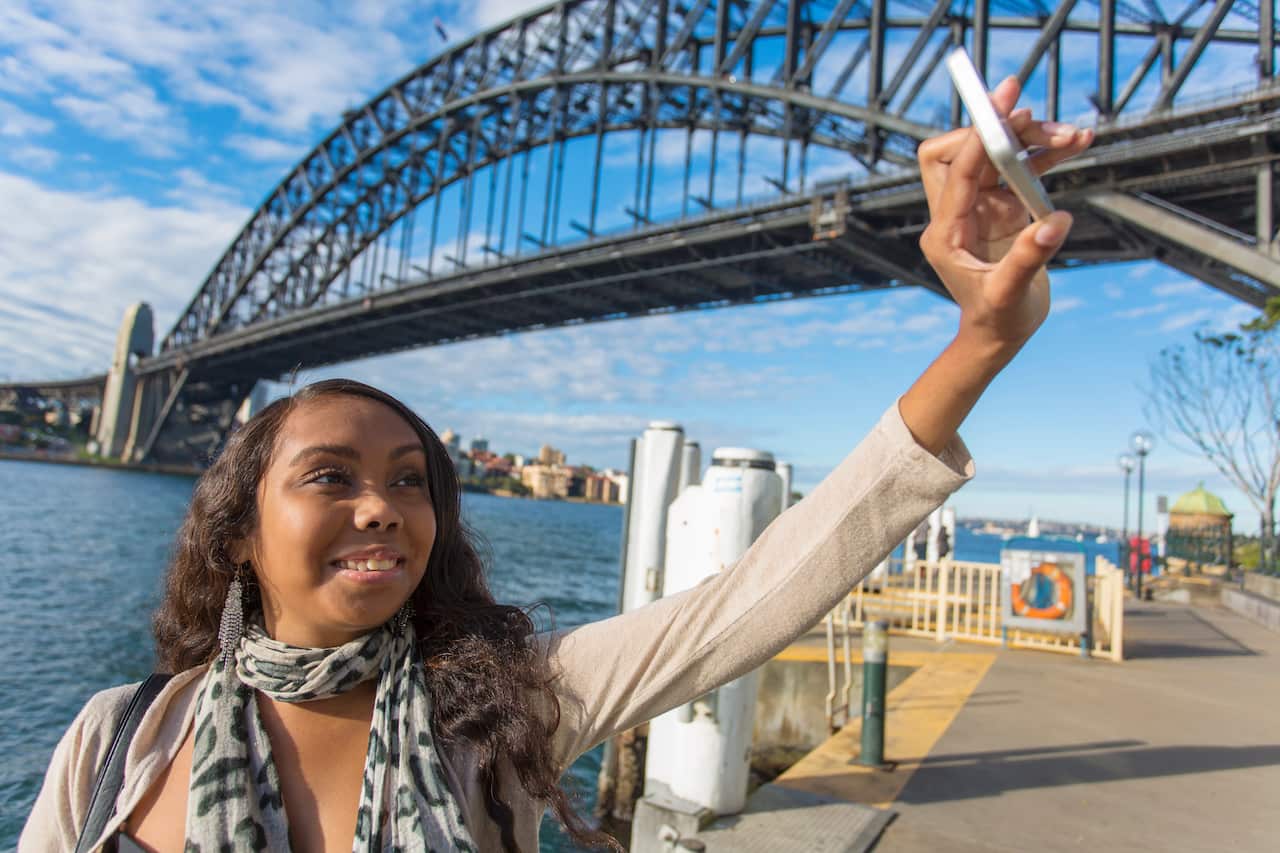 Selfie Aboriginal Woman