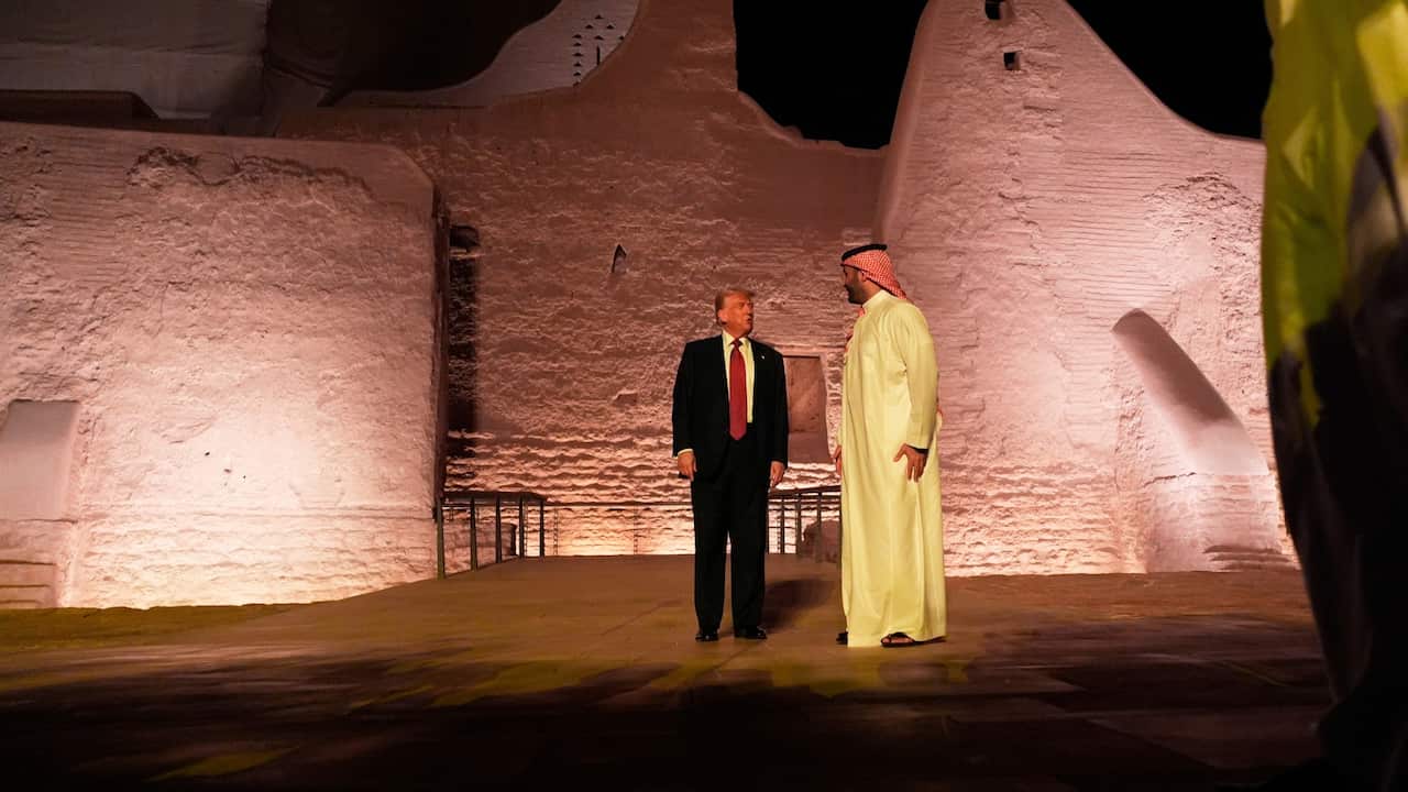 President Donald Trump and His Royal Highness, Mohammed bin Salman al Saudi.