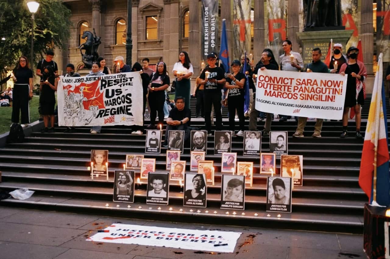 BAYAN AUSTRALIA VIGIL FOR EJK VICTIMS