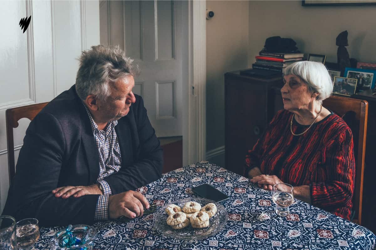 Antigone Kefala with Professor Vrasidas Karalis 