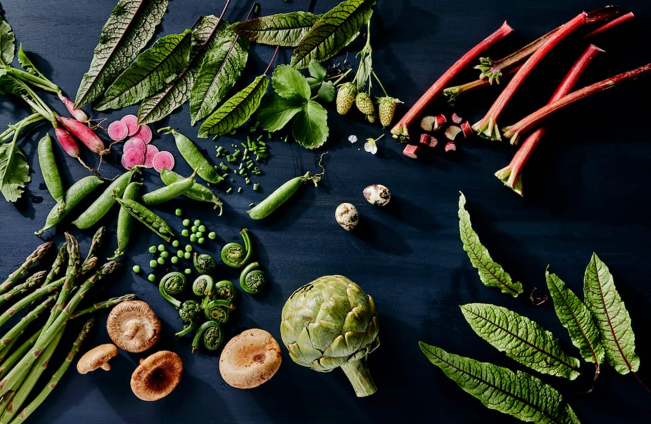 Fresh spring vegetables