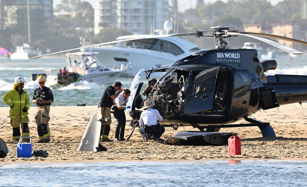 HELICOPTER COLLISION GOLD COAST