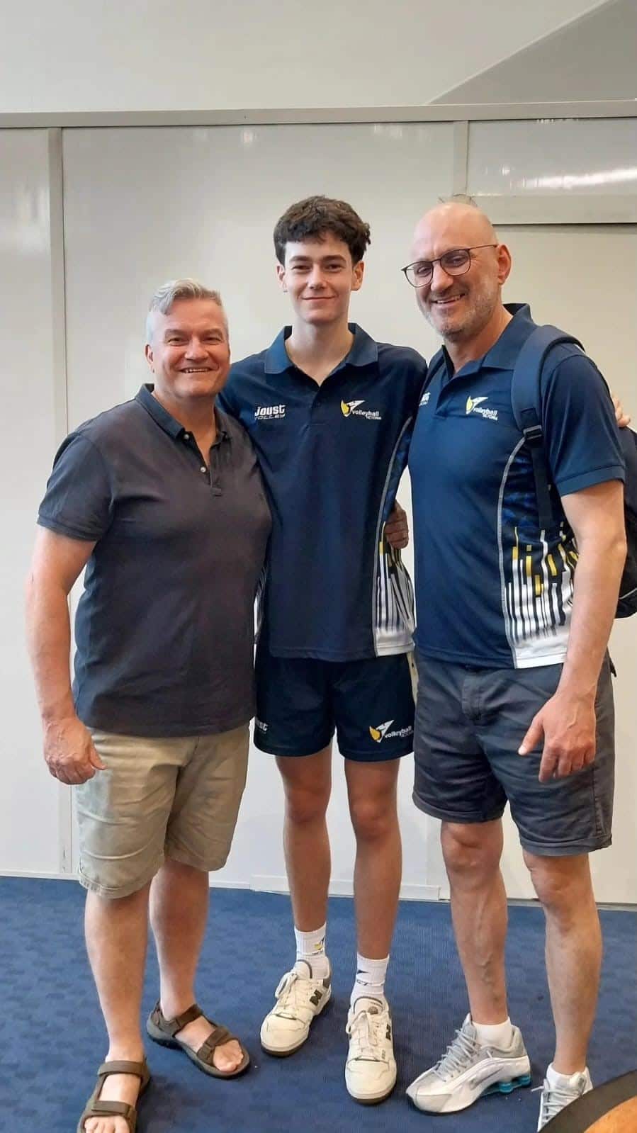 Tareq Azzi with Vollyball player & Father.jpg