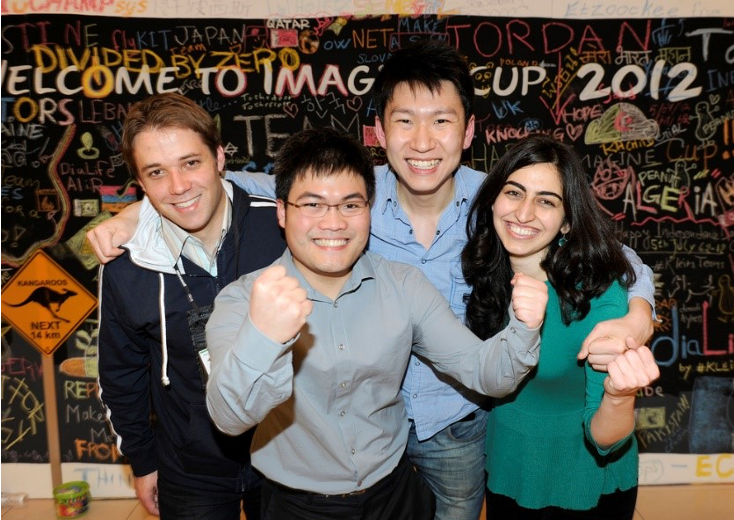 Hon Weng Chong with friends