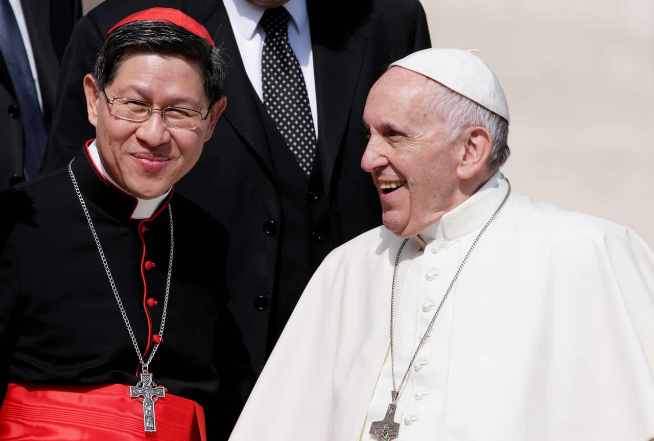 Pope Francis and Luis Antonio Tagle