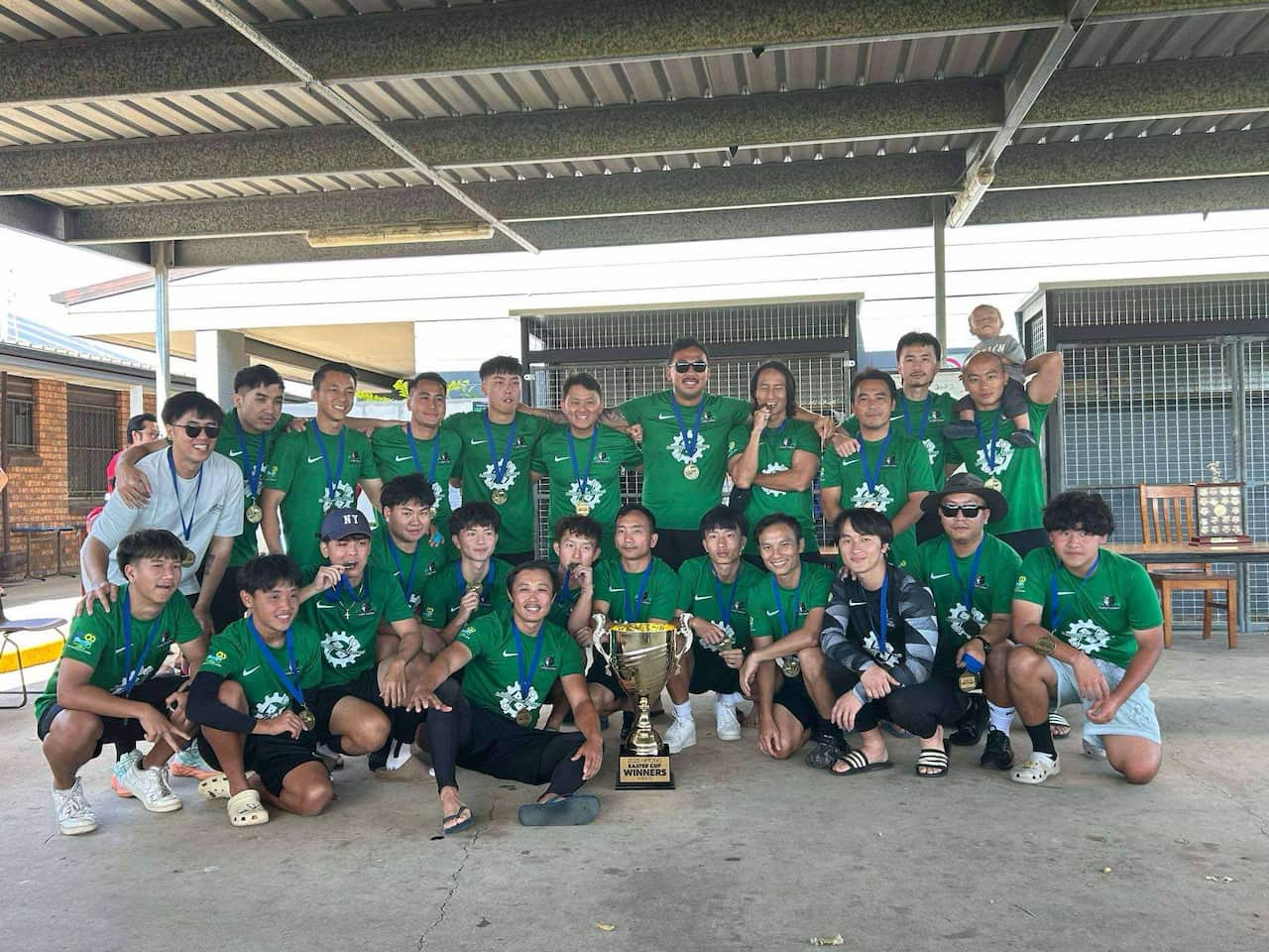 Men's team - Cairns Wolf winer of Brisbane 2025 Easter Soccer Cup (HCB).jpg