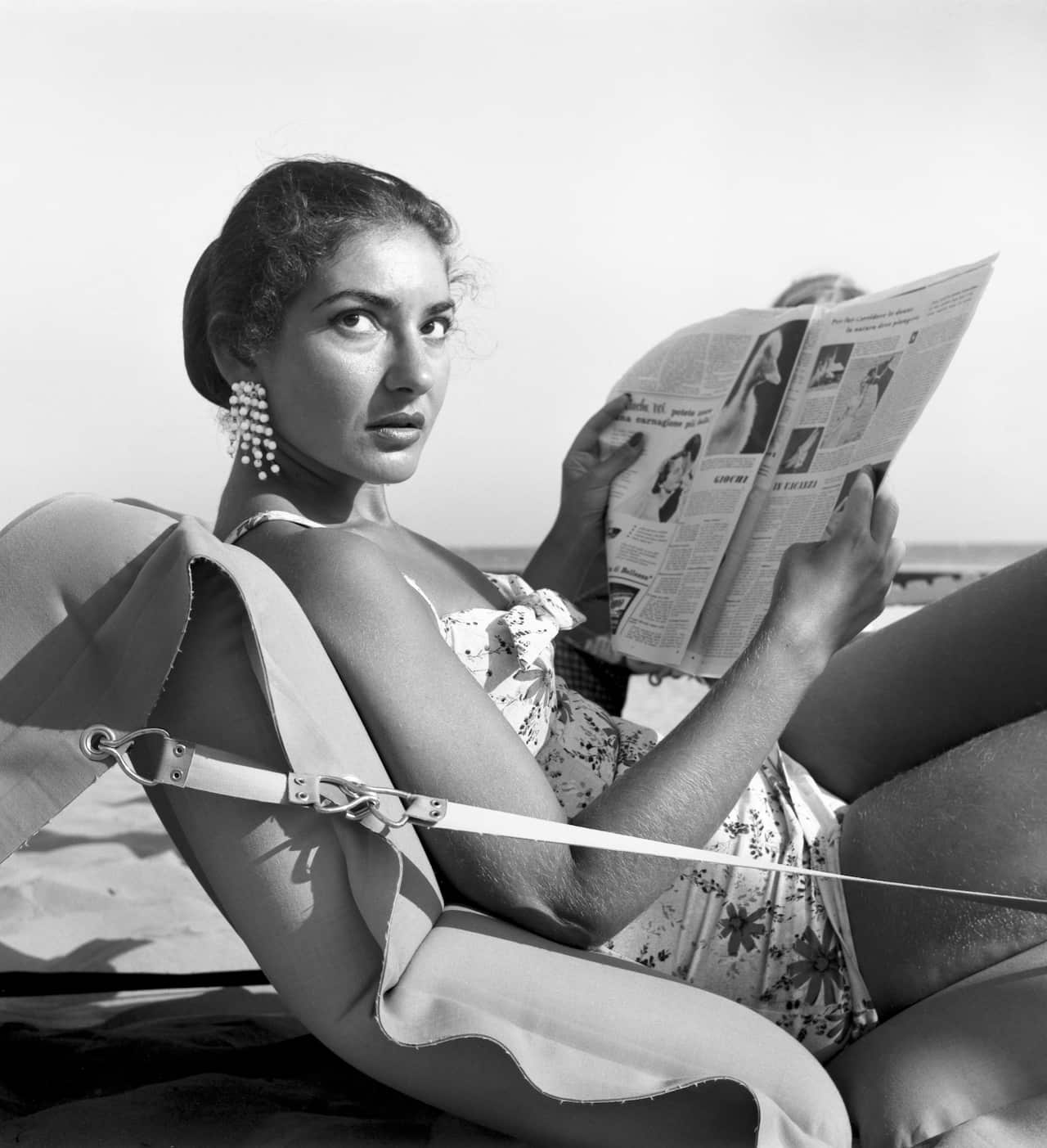 Reading On The Beach