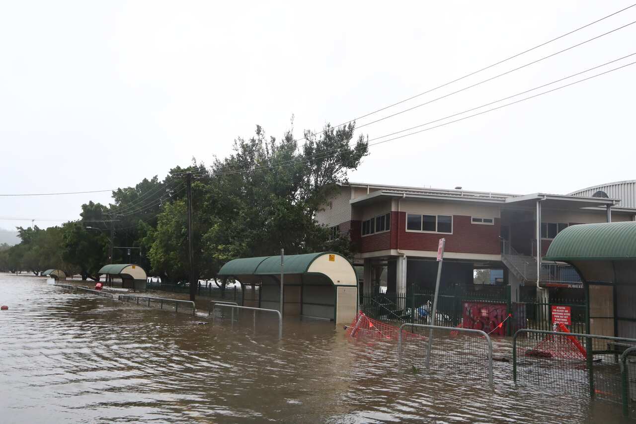 Floodwaters in Lismore