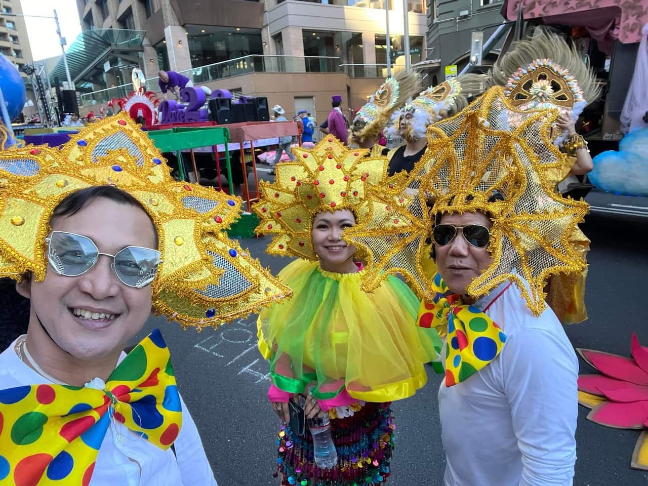 Members of the Filipino Lesbian and Gay Community (FLAGCOM) and Friends once again join in the Sydney Mardi Gras parade this year.