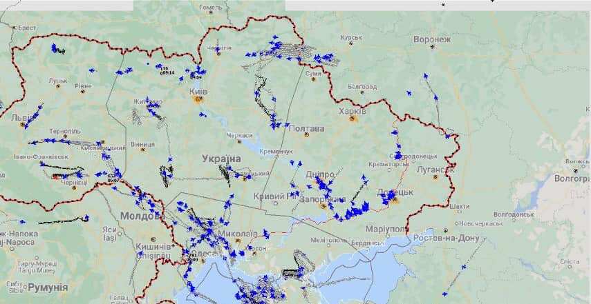 Commander-in-Chief of the Armed Forces of Ukraine Valerii Zaluzhnyi has shown a map of Russian air and missile strikes on the territory of Ukraine, which took place on October 10, 2022..jpg