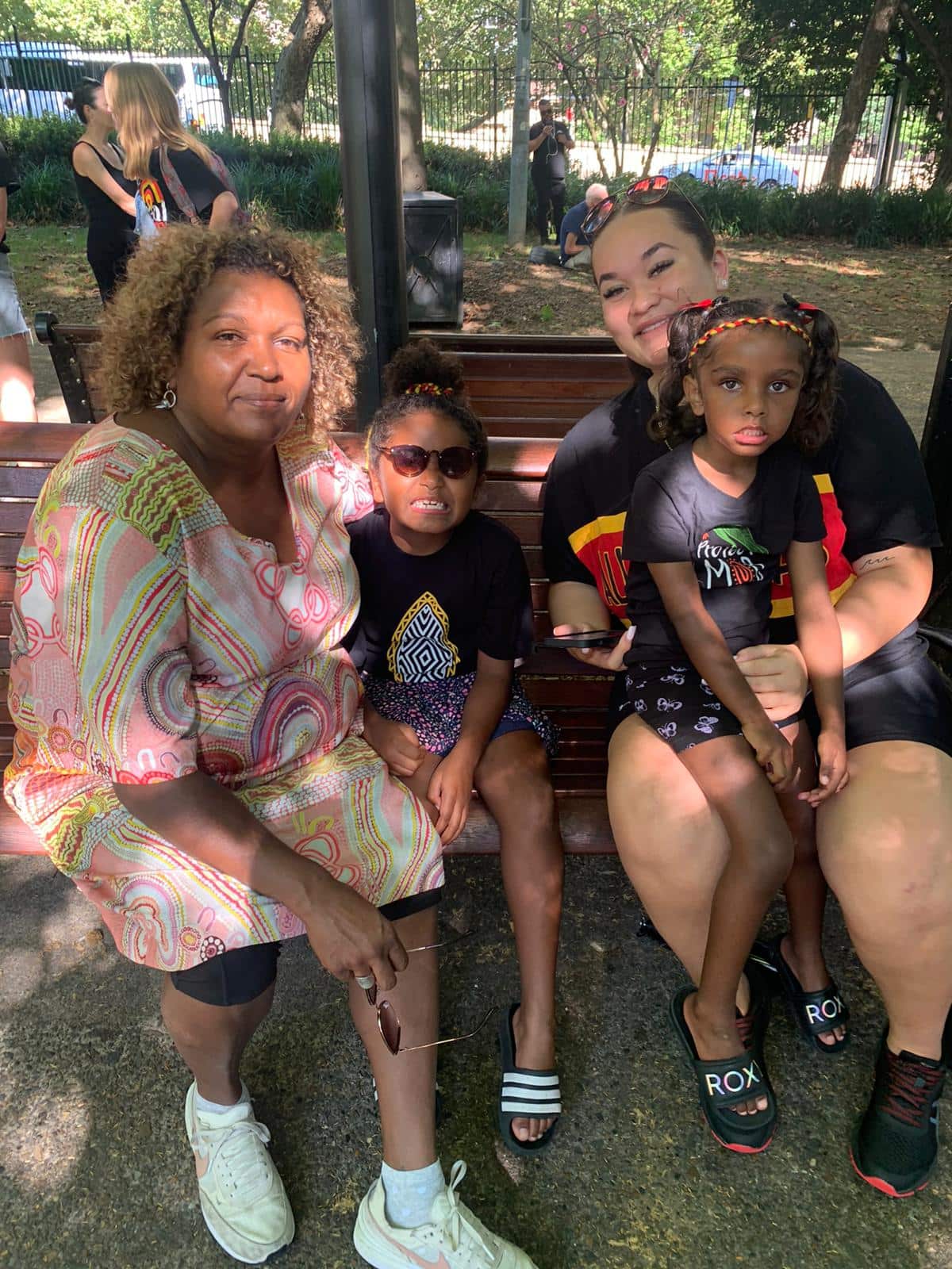 Emma Donovan and family