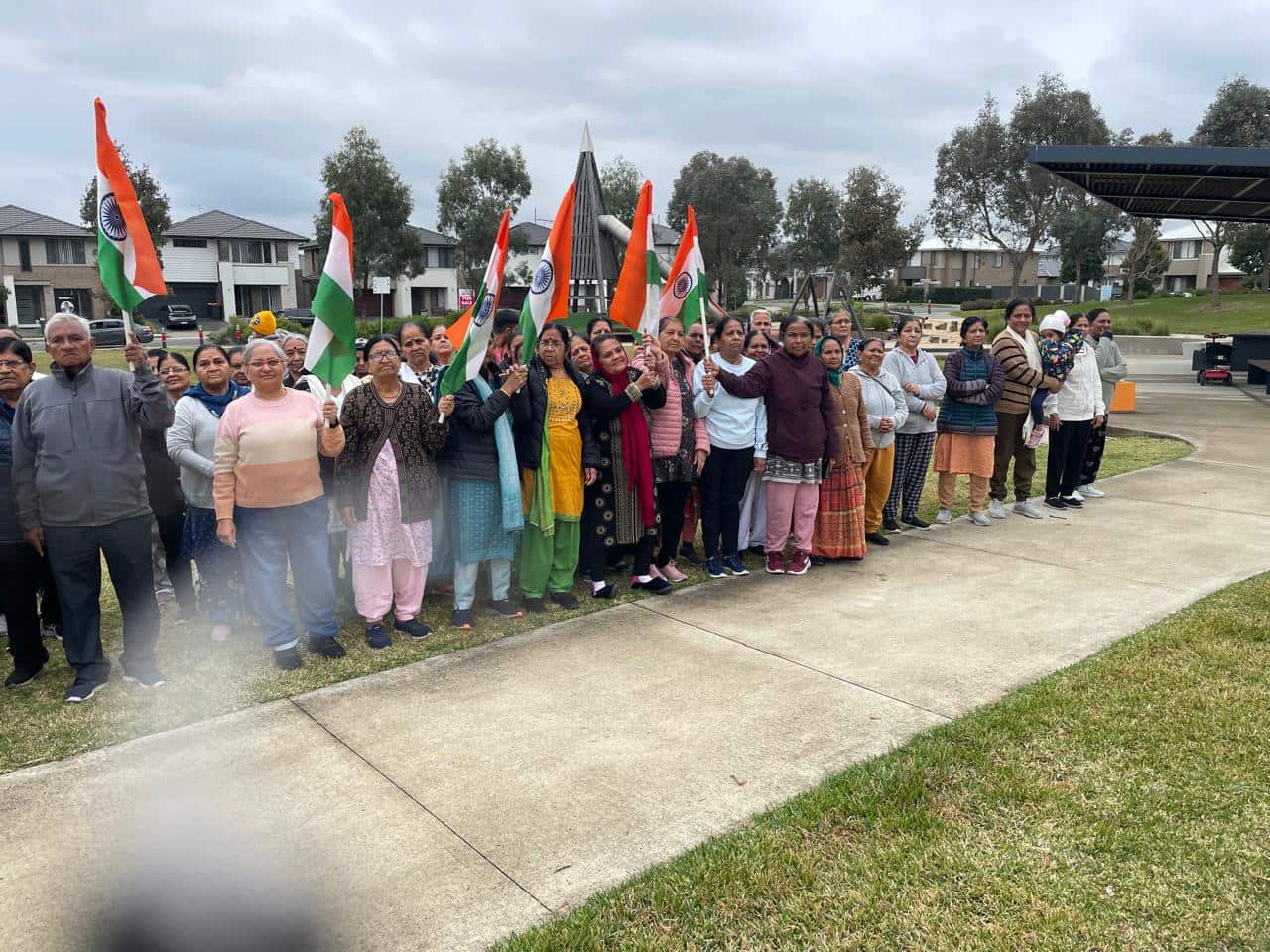 Senior citizens in Marsden Park in Sydney's west celebrated Indian independence day