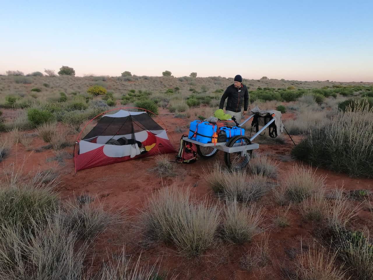 Louis-Philippe Loncke in Simpson Desert