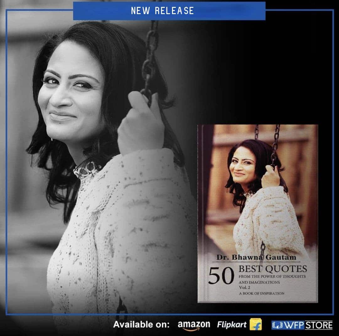 Book cover of '50 Best Quotes - Power of Thoughts and Imagination' by Dr Bhawna Gautam