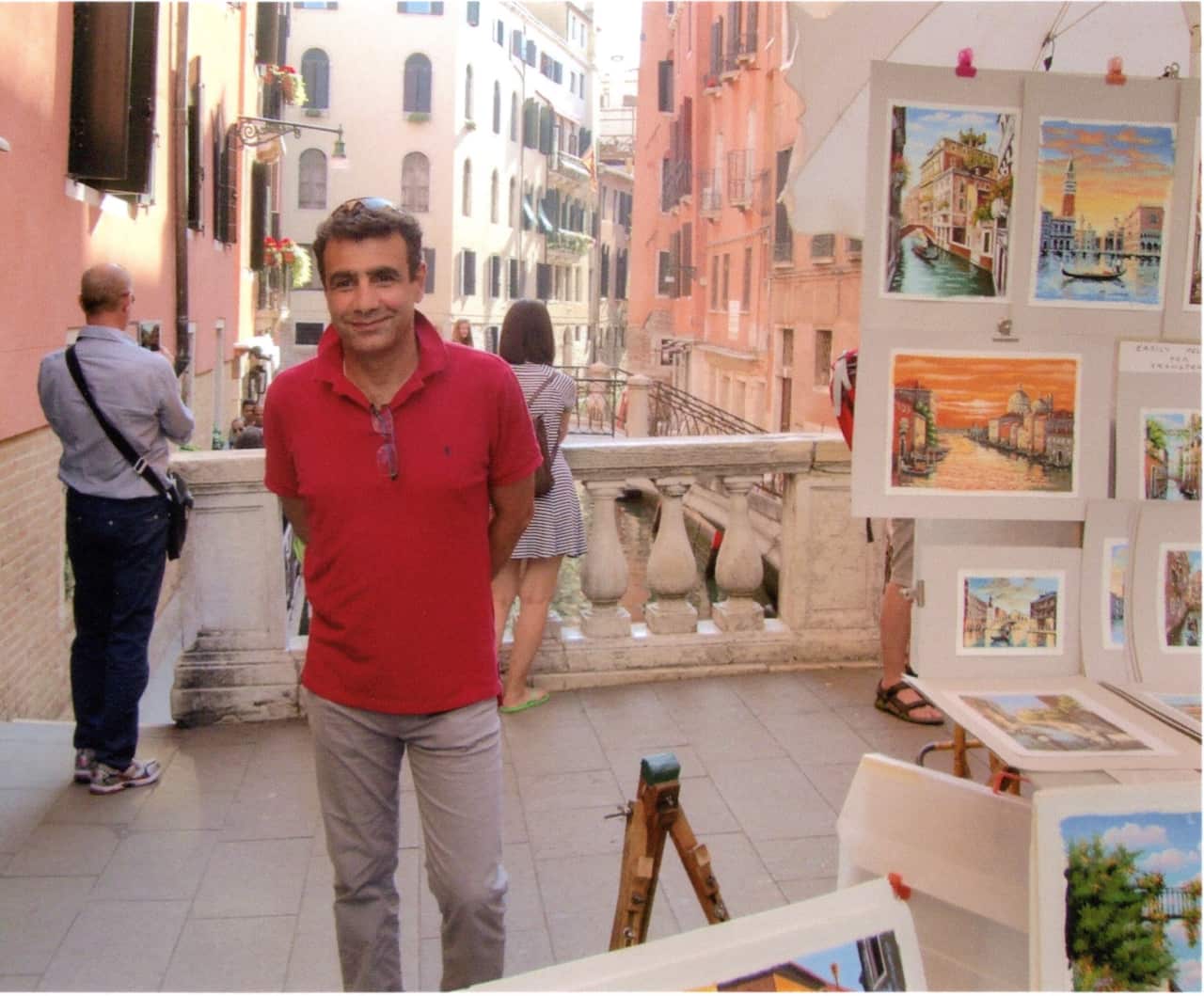Kamran Keshavarz on holiday in Venice.